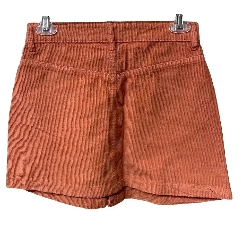 NWT Free People Ray Cotton Corduroy Skirt. Sz 0, color Myrrh.